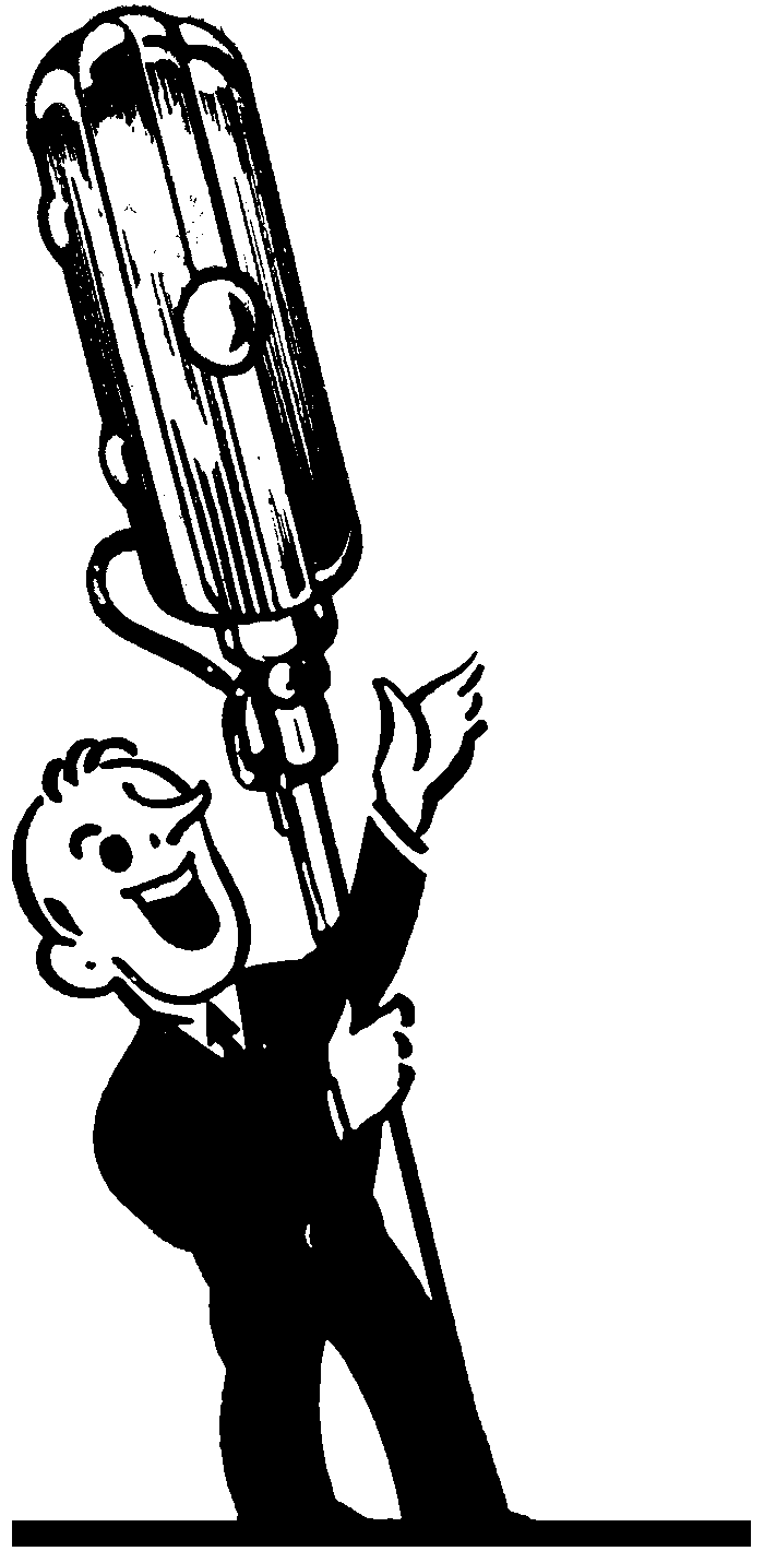 40′s Era Lounge Singer with a Huge Microphone – Free Clip Art ...