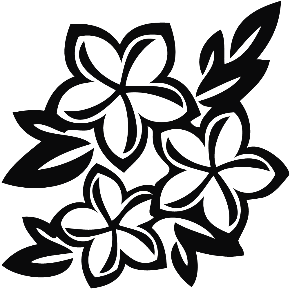Flower Clip Art Black And White | School Clipart