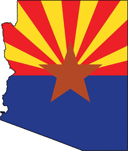 Arizona Flag 072611» Vector Clip Art