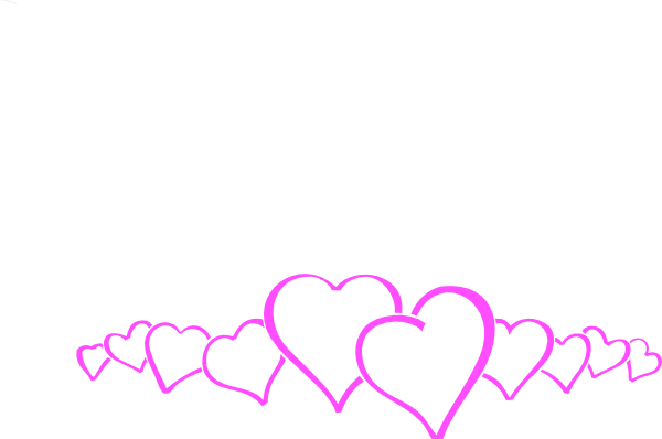 Magenta Heart Border clip art - vector clip art online, royalty ...