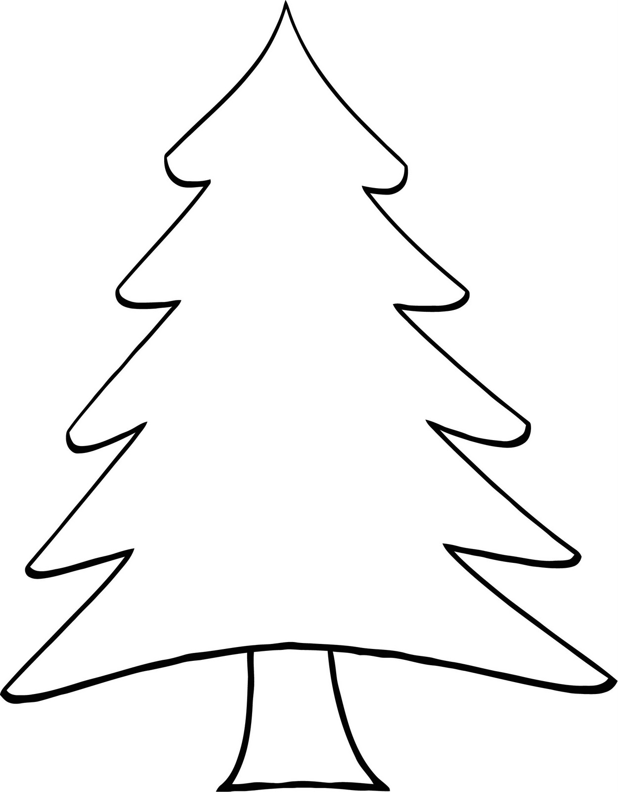 Pine Tree Outline Cliparts co