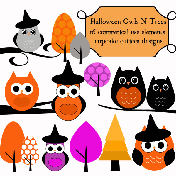 halloween owl clip art free - photo #32