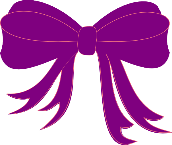 Purple Ribbon clip art - vector clip art online, royalty free ...