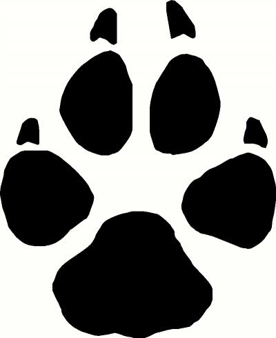 wolf paw print Colouring Pages (page 3)