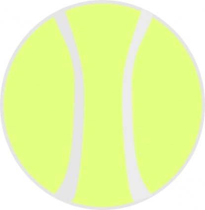 Flat Yellow Tennis Ball clip art - Download free Sport vectors
