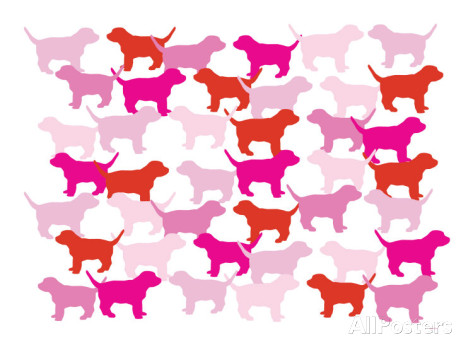 Pink Puppies Posters by Avalisa at AllPosters.
