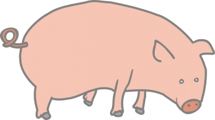 Download Pig clip art Vector Free