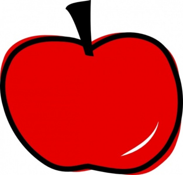 Red Apple clip art Vector | Free Download