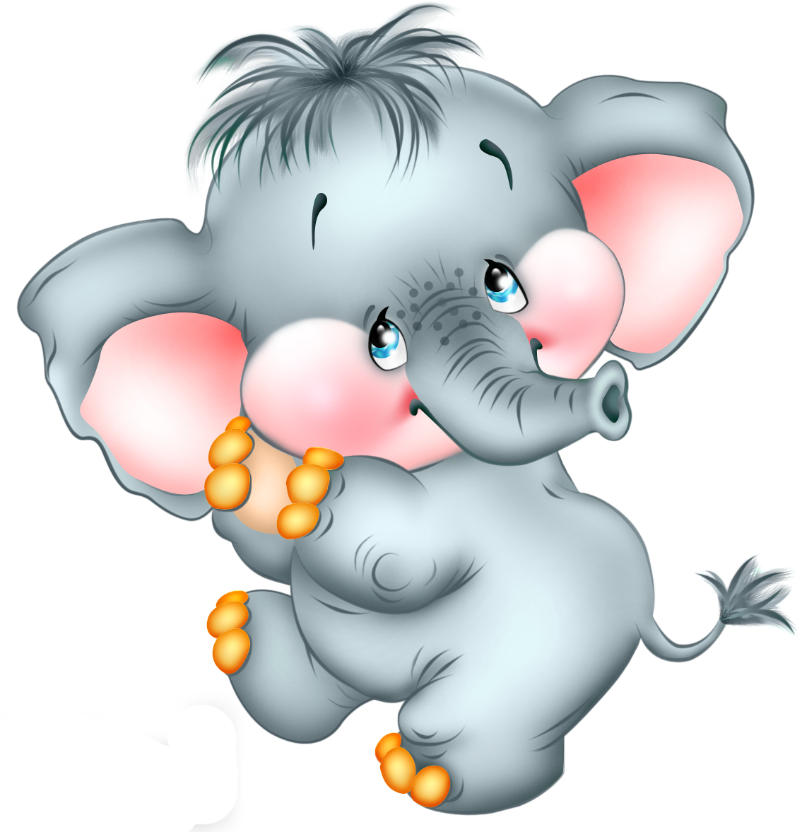 Cute Cartoon Elephant Free PNG Picture - Cliparts.co