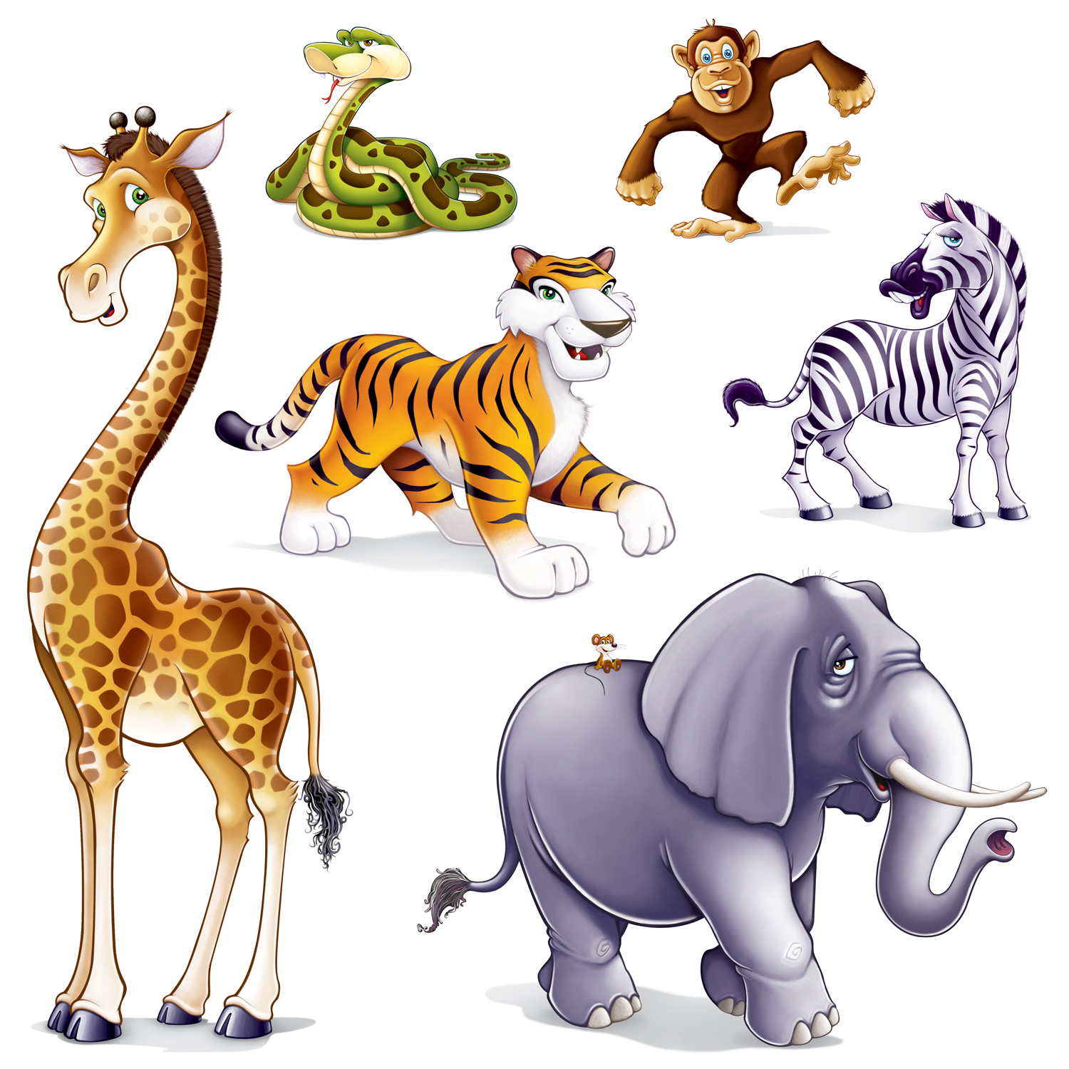 Jungle Animal Cutouts Printable Printable Word Searches