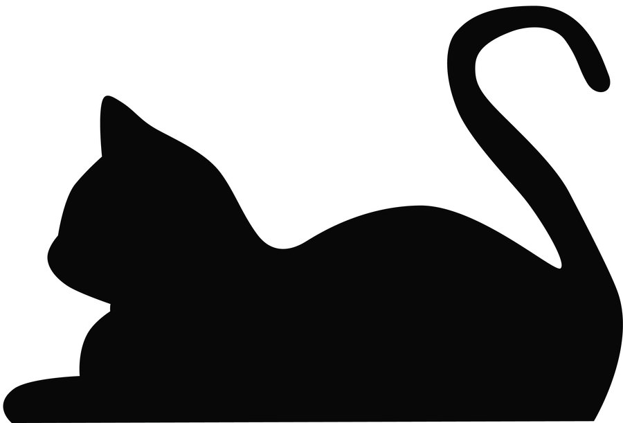 Laying Cat Silhouette | A Study in Silhouettes | Pinterest