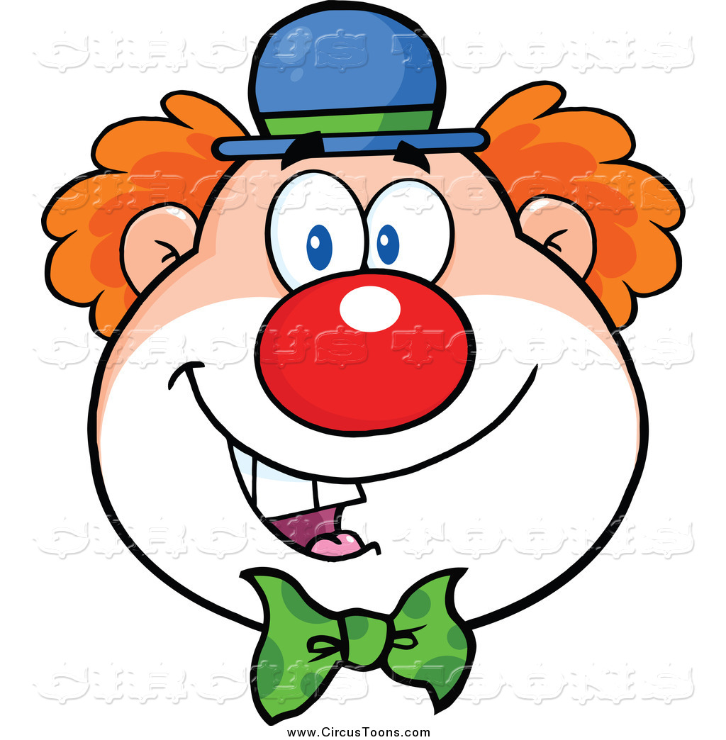 Circus Clipart of a Happy Clown by Hit Toon - #1519