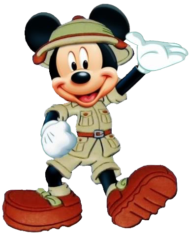 Mickey Mouse Safari Clipart