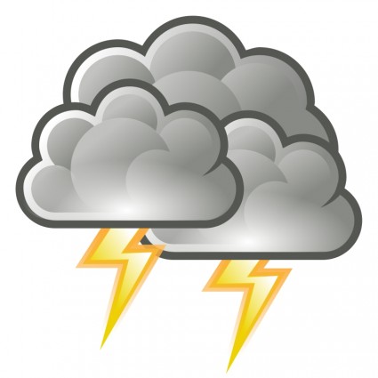 Thunder Storm clip art Vector clip art - Free vector for free download