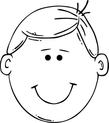 Kid Face Outline Images & Pictures - Becuo