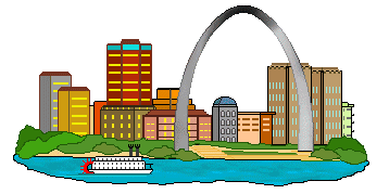 Famous City Clip Art and Skylines - St. Louis River View