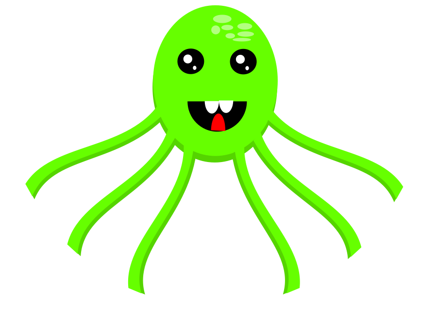green octopus clipart - photo #22
