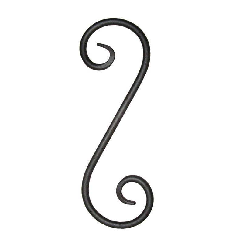 S Rod,Decorative wrought iron scroll,375x125mm, View Wrought iron ...