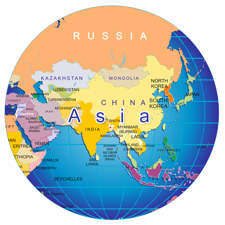 asia, Political map asia, asia Flag, hotels asia, Country Information