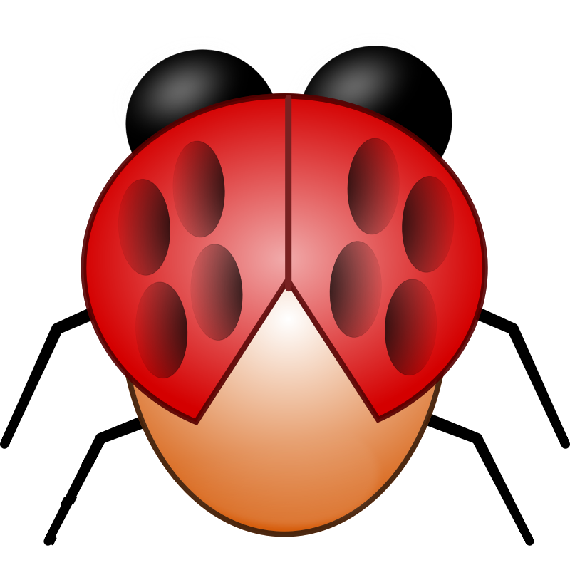 Clipart - Robotic ladybug