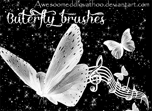Buterfly brushes by AwesoOmeDDLovathoO on DeviantArt