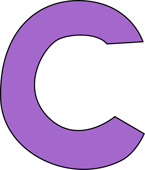 Purple Letter C Clip Art - Purple Letter C Image