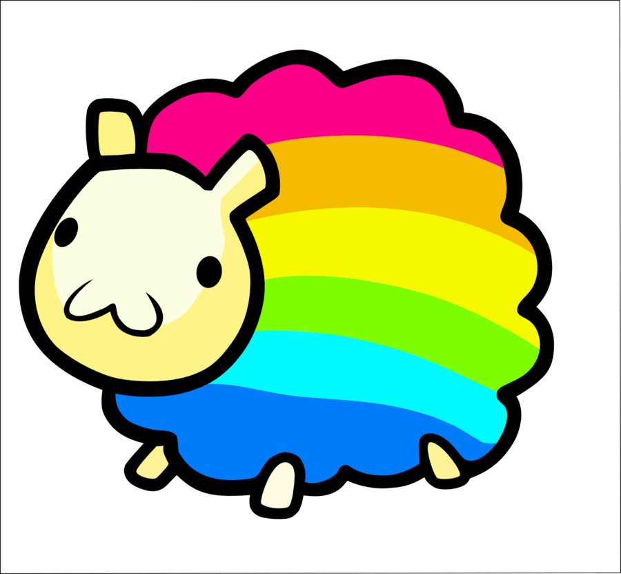deviantART: More Like Rainbow Sheep by LoletaBittersweet