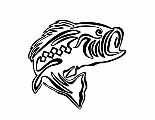 Fish Line Drawing - Cliparts.co