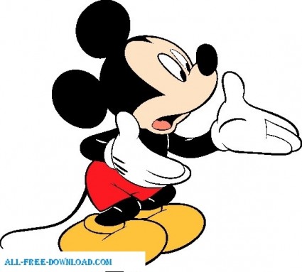 Mickey Mouse-vector Cartoon-free Vector Free Download