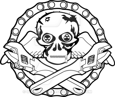 Sookie Chain Skull Logo T-Shirt Design by sookiesooker on DeviantArt