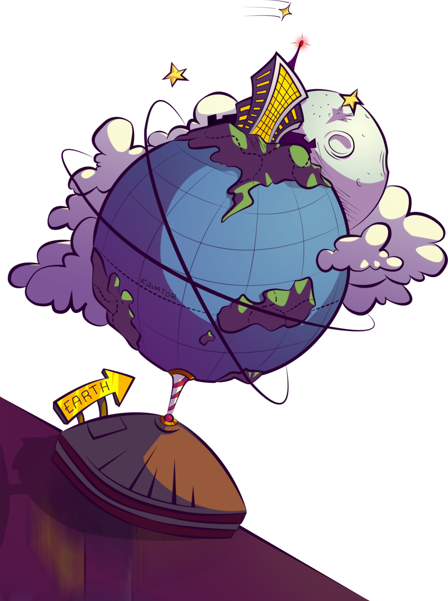 Cartoon Earth Globe Render by eballen on DeviantArt
