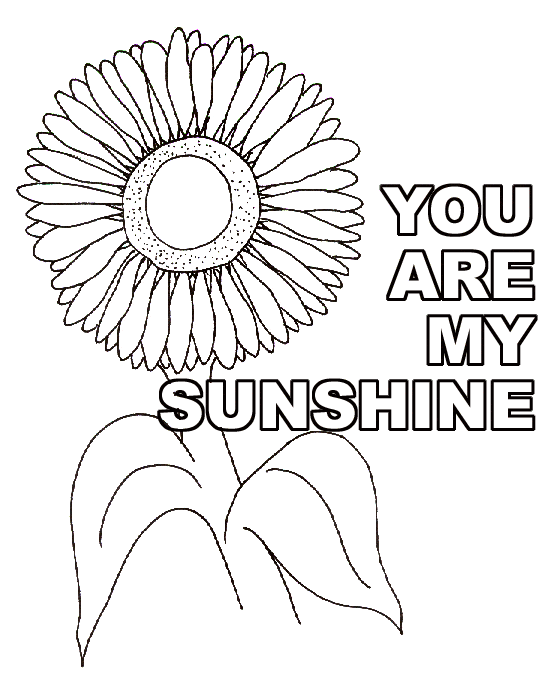 Sunflower Flower Coloring Pages Printable, Sunflower Coloring Page ...