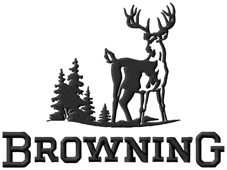 Browning Logo #2 Embroidery Design (3 sizes!!): Single Designs ...
