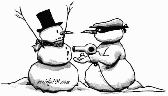 Funny picture, comedy pic, snowman crime