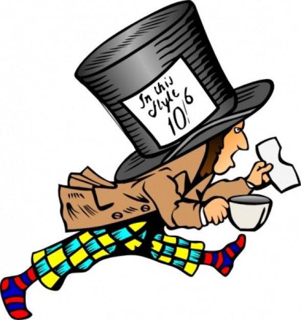 Mad Hatter clip art Vector | Free Download