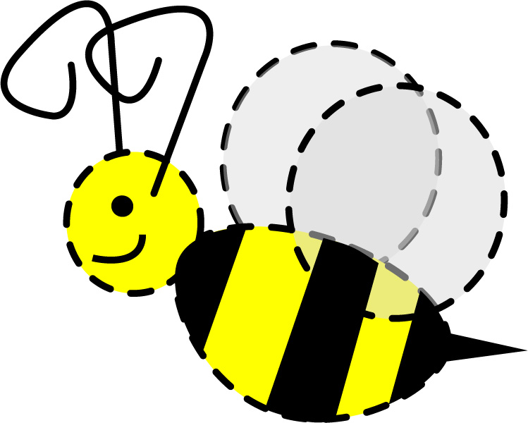 free cute bee clipart - photo #47