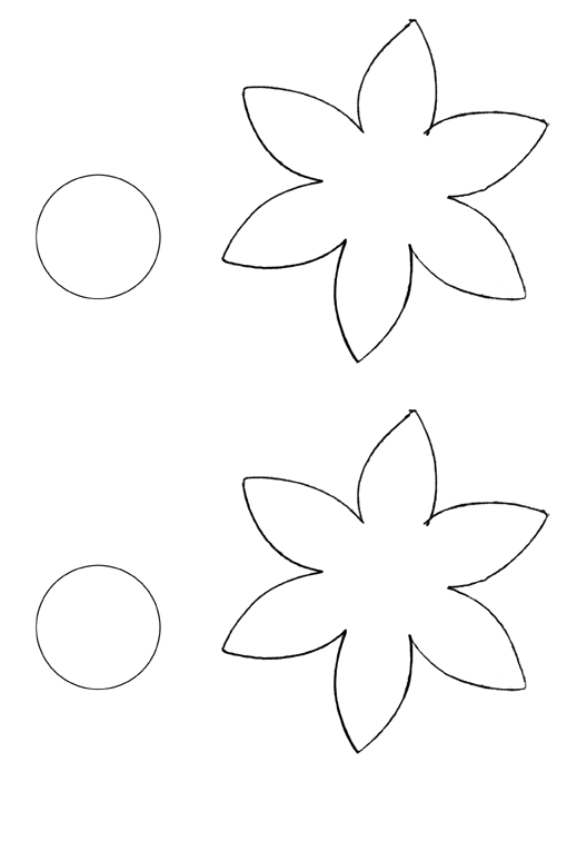 Paper flower template