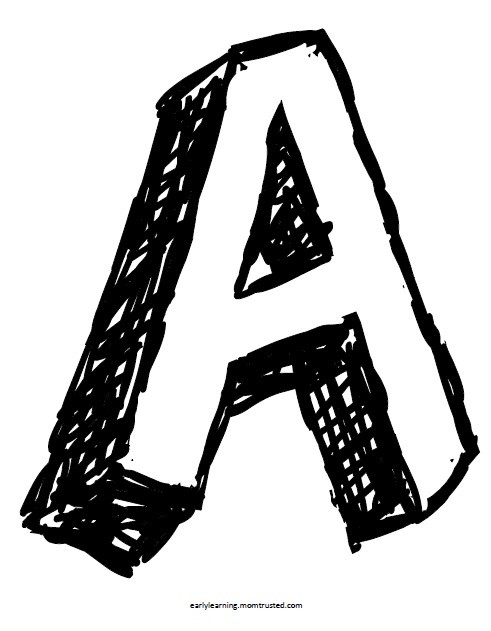 Upper Case Letter A Colouring : Coloring Pages. Upper Preview ...