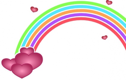 Valentine Rainbow clip art - Download free Other vectors