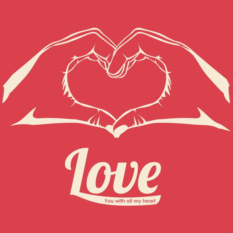 Valentine's Day Hand Love Heart Vector | Free Vector Graphic Download