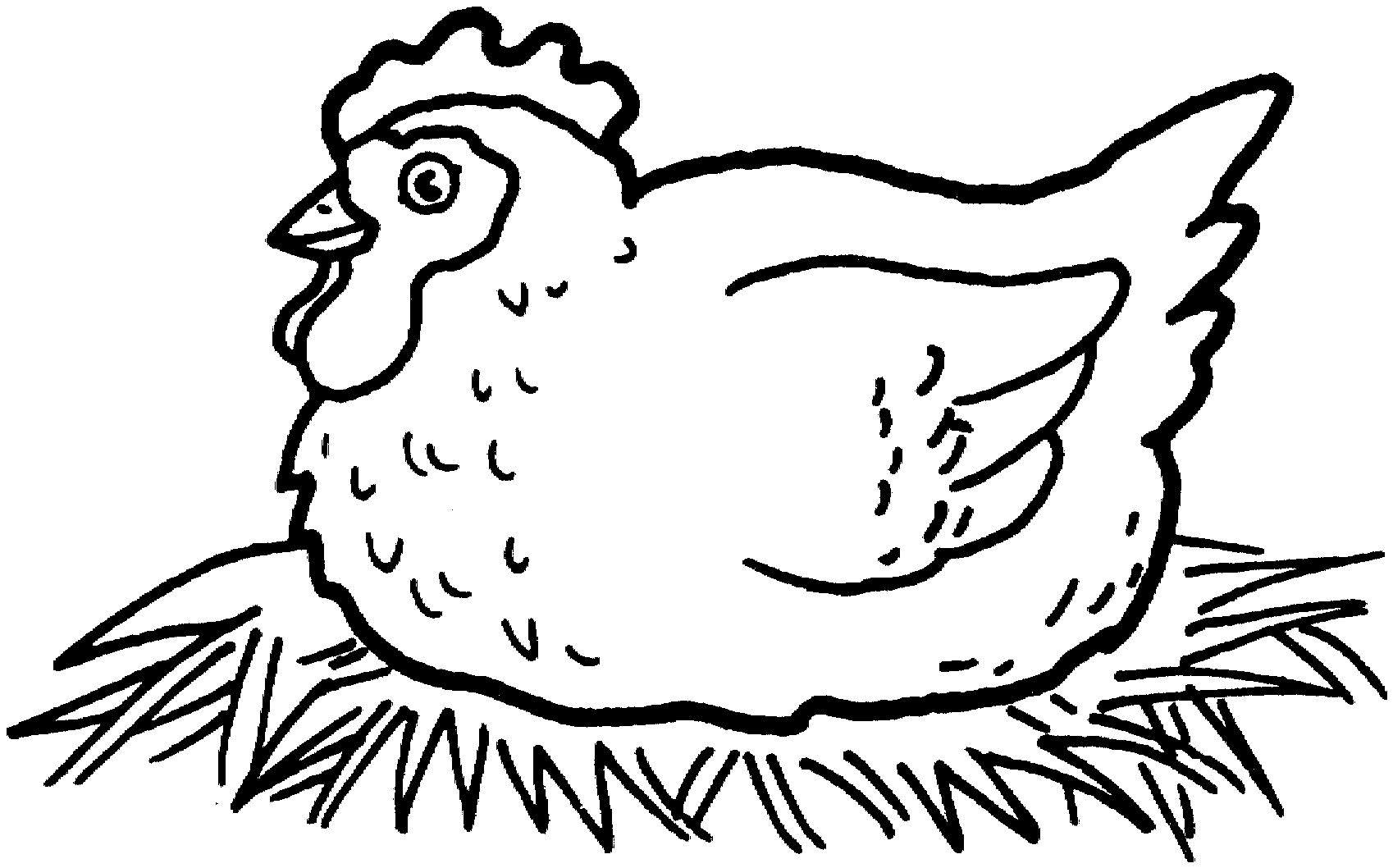 Chicken Coloring Pages | SelfColoringPages.com