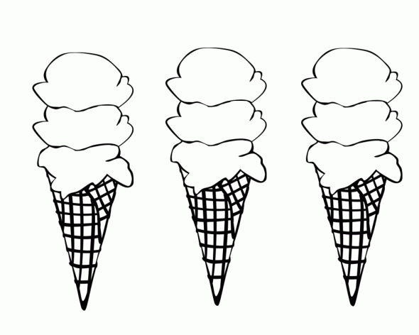 Ice Cream Cone Coloring Pages For Kids 23 | Free Printable ...