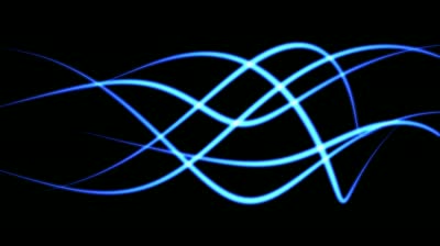 Blue Glowing Wavy Lines Background (FULL HD) Stock Footage Video ...