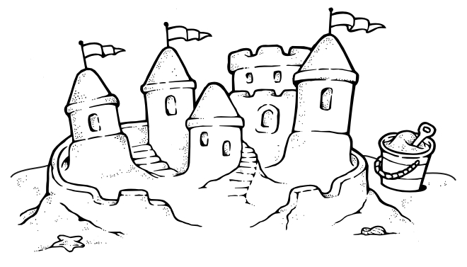 Sand Castles Drawing Images & Pictures - Becuo