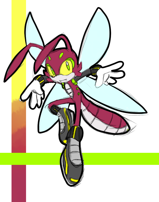 Sonic OC Adopt -SOLD-: Spark the Dragonfly by glitchgoat on deviantART