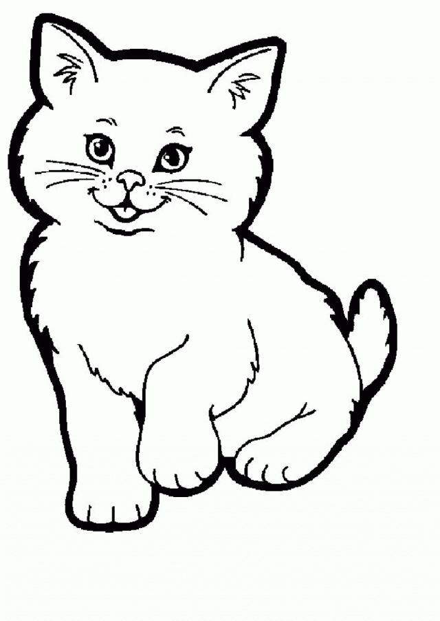 Cat Coloring Pages Kids Printable Printable Coloring Sheet 270760 ...