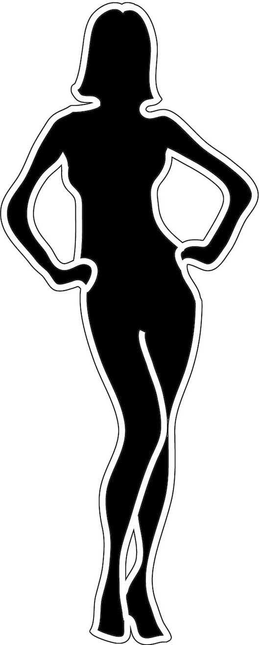 Female Body Outline Printable
