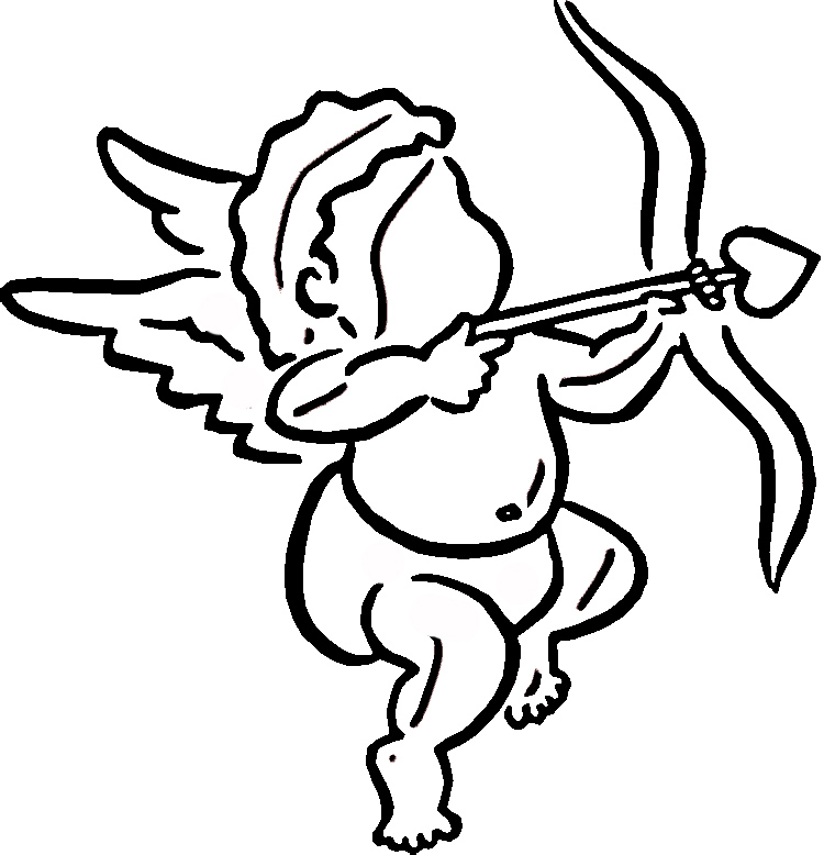 Cupid Makes Choice - Valentines Day Coloring Pages : Coloring ...