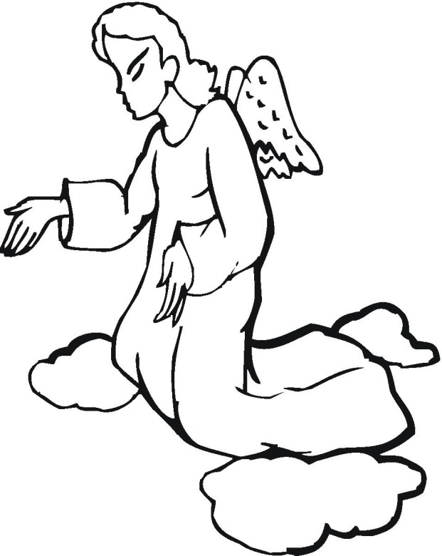 precious moments angel Colouring Pages (page 3)