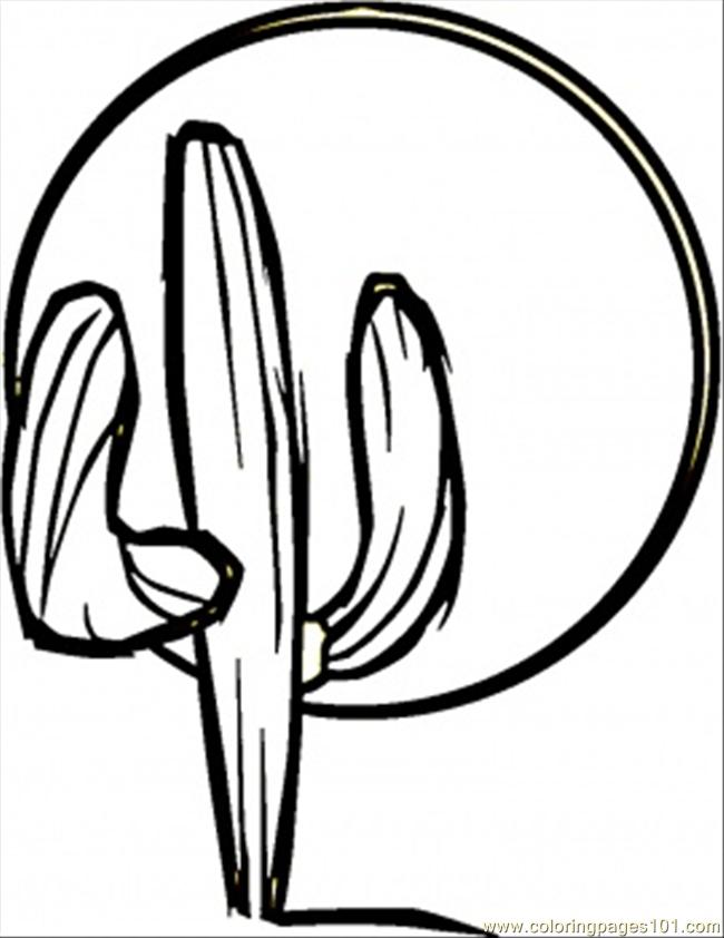 Coloring Pages Cactus (Countries > Mexico) - free printable ...